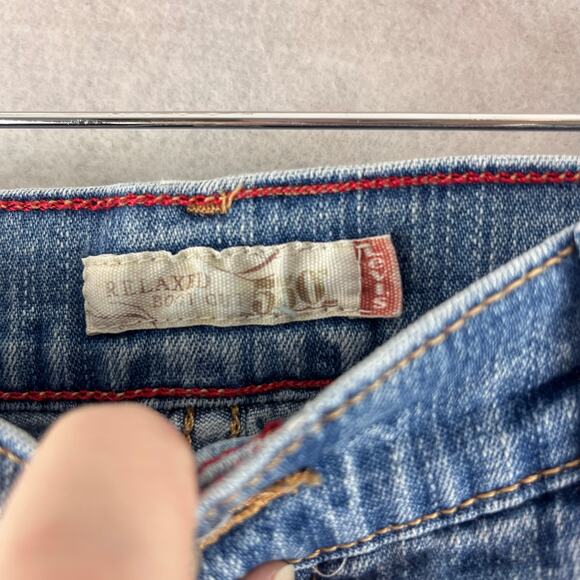 Levi's 550 Relaxed Fit Bootcut Jeans Women's 8 Medium Wash Denim Everyday Pucker - Picture 9 of 15